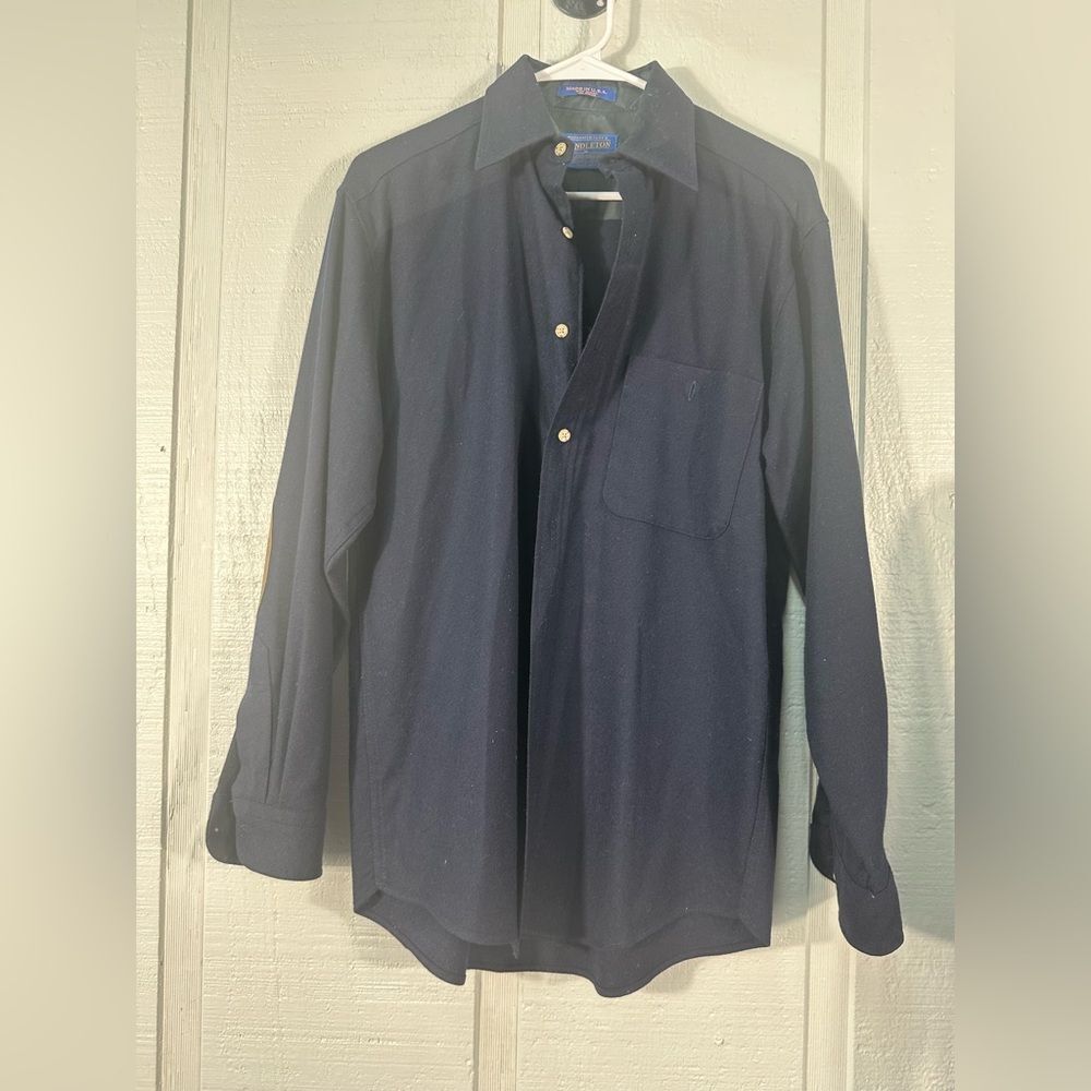 Pendleton Blue Long Sleeve Button Down Shirt Size Small EUC